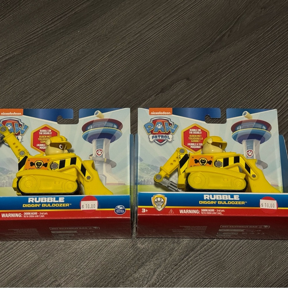 Paw Patrol Rubble's Yellow Bulldozer Vehicle
